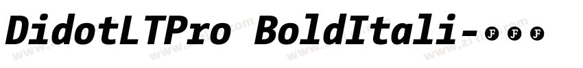 DidotLTPro BoldItali字体转换